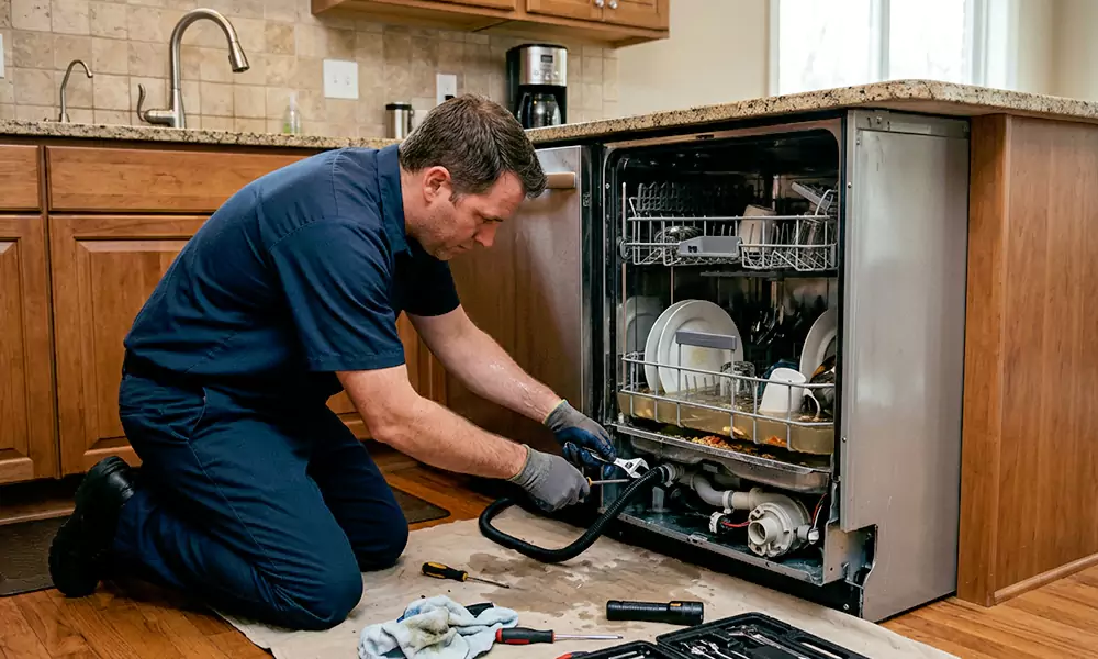 Dishwasher Not Draining Repair in Framingham, MA