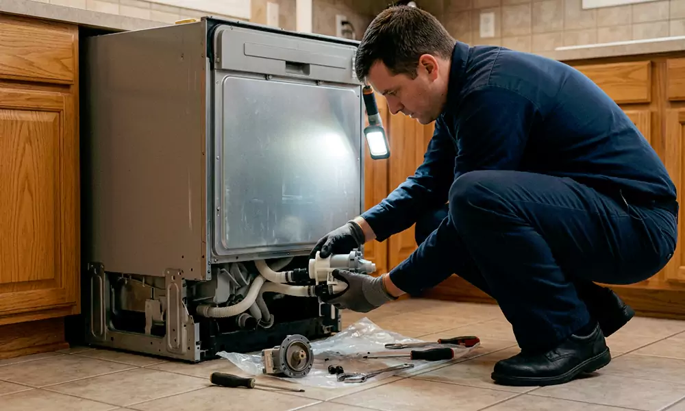 Dishwasher Pump Replacement in Framingham, MA